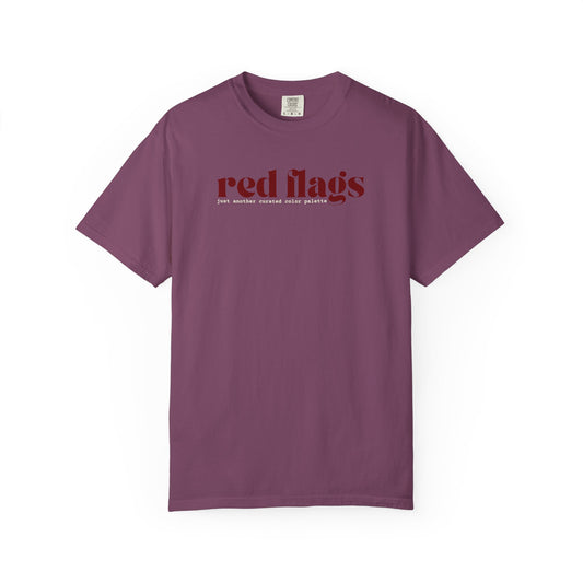 Red Flags Graphic T‑Shirt - Berry