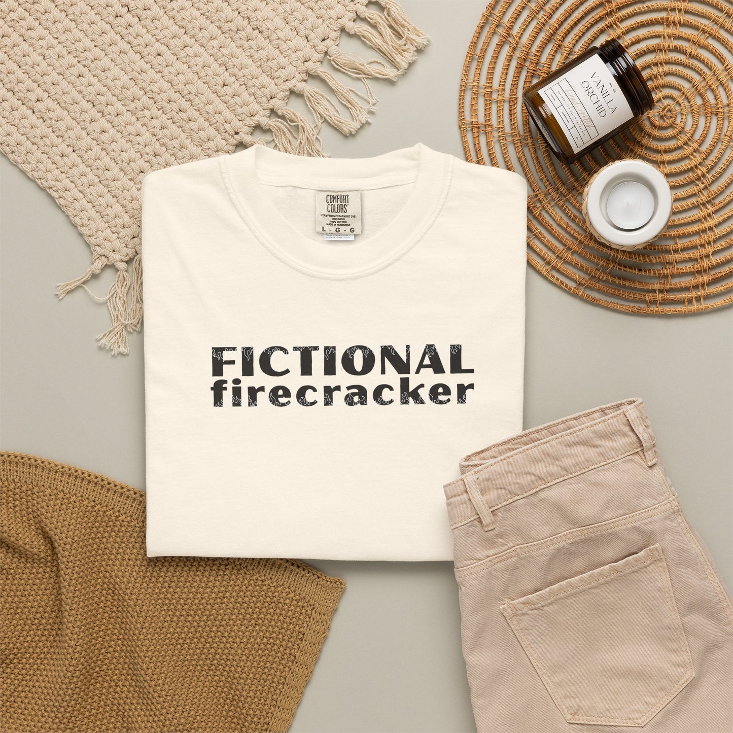 Fictional Firecracker T-shirt - Ivory
