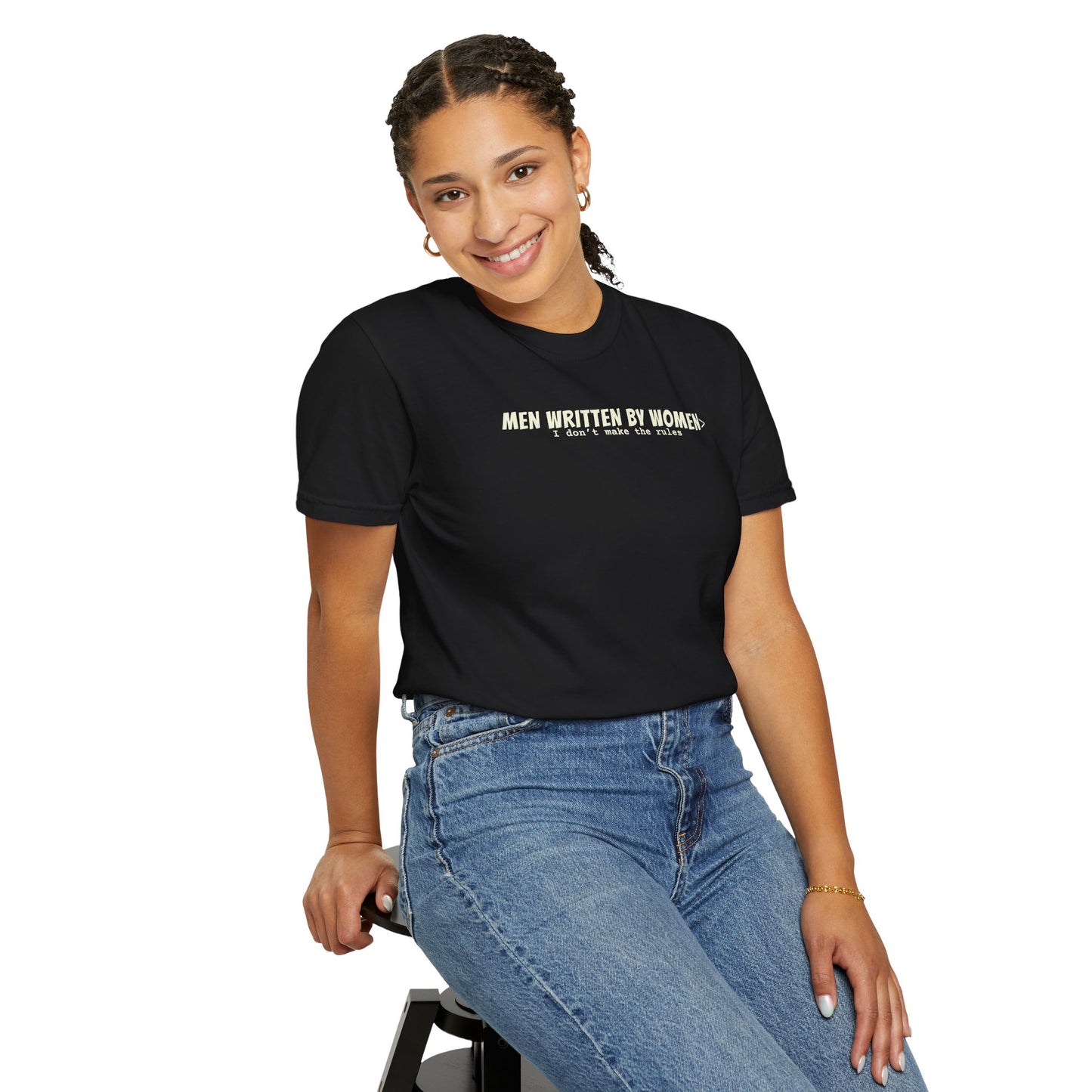 Men Written By Women T-shirt - Black