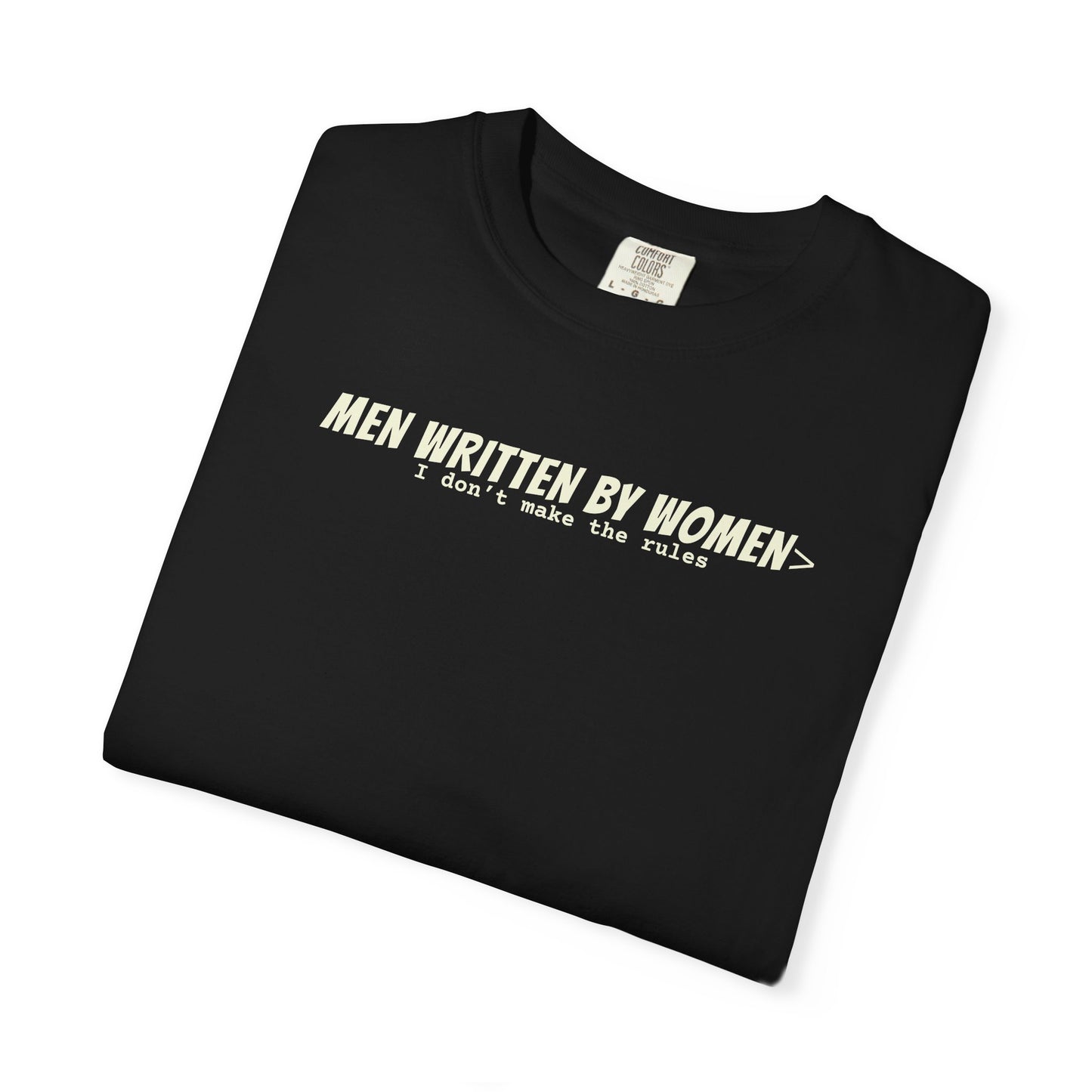 Men Written By Women T-shirt - Black