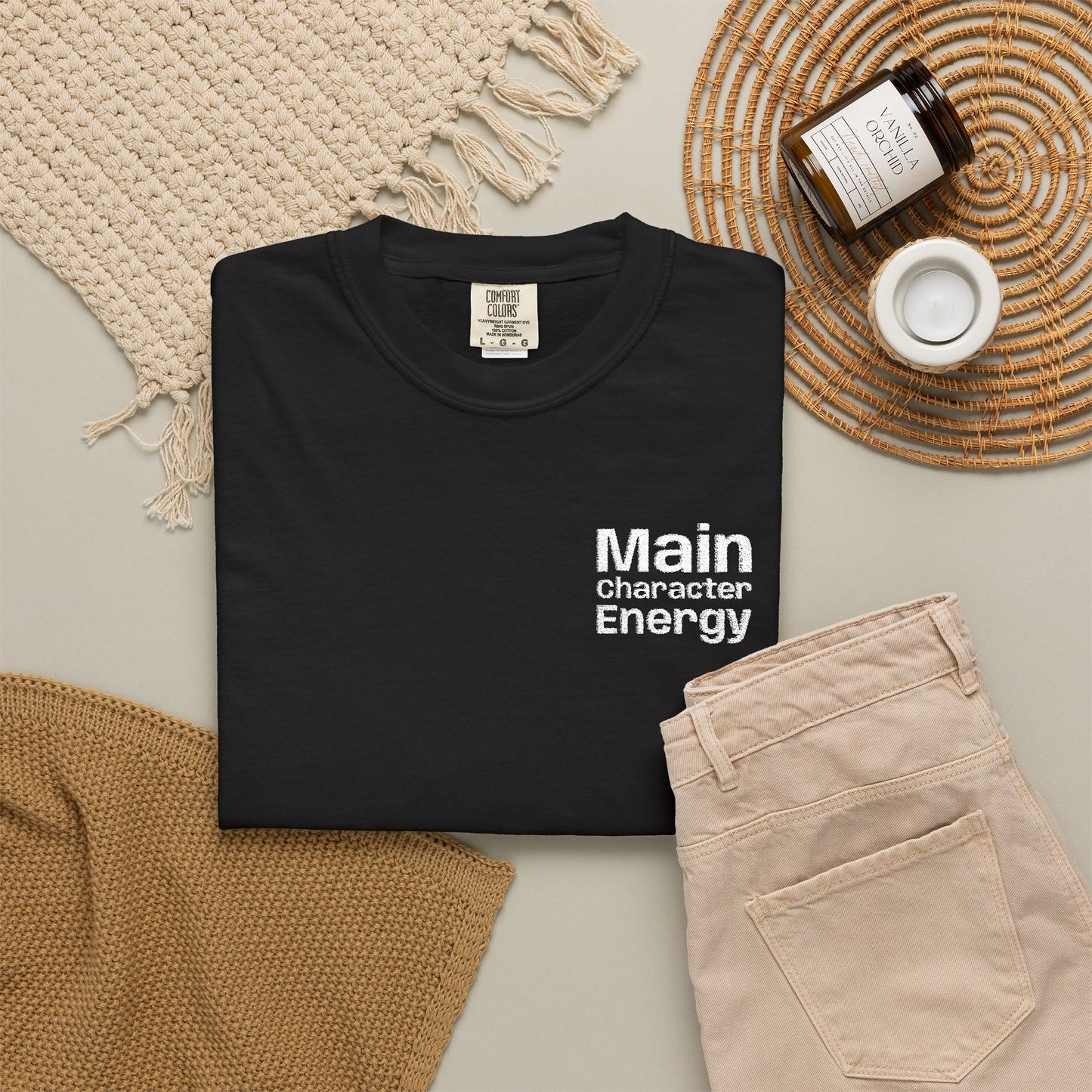 Main Character Energy T-shirt - Black