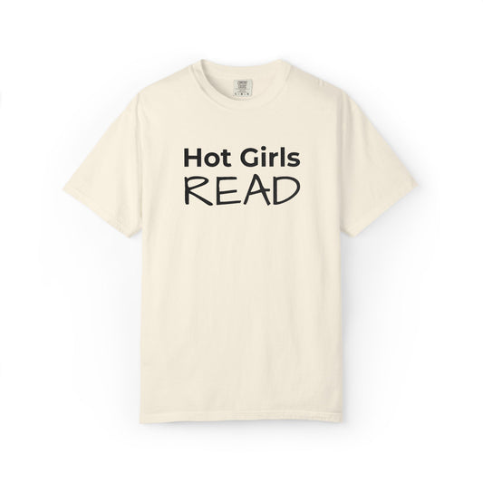 Hot Girls Read T-Shirt - Ivory