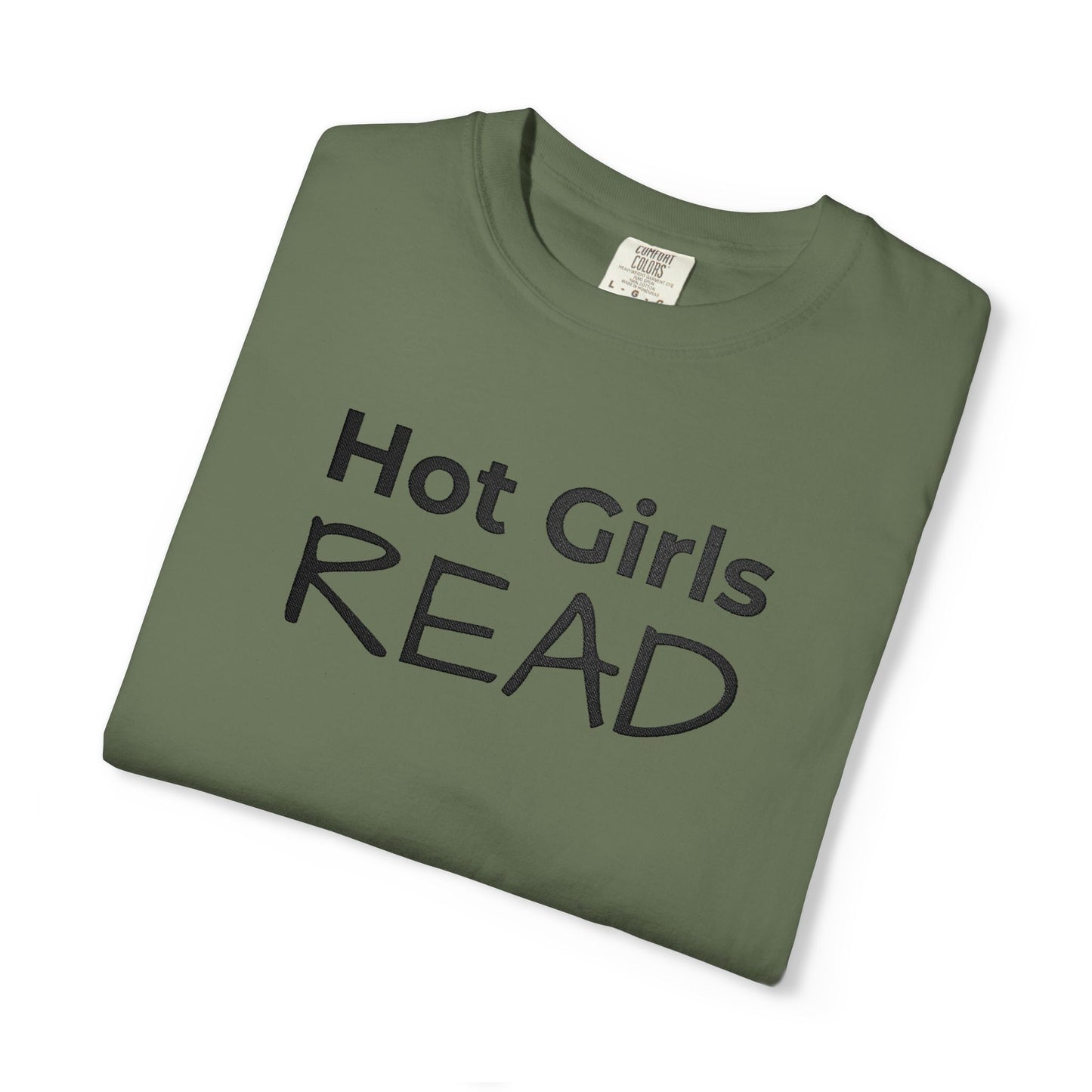 Hot Girls Read T-Shirt - Sage