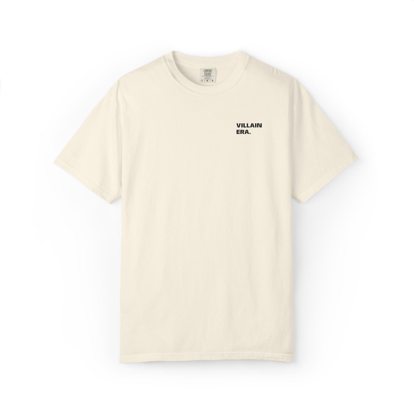 Villain Era Embroidered Tee — Off White (Ivory)
