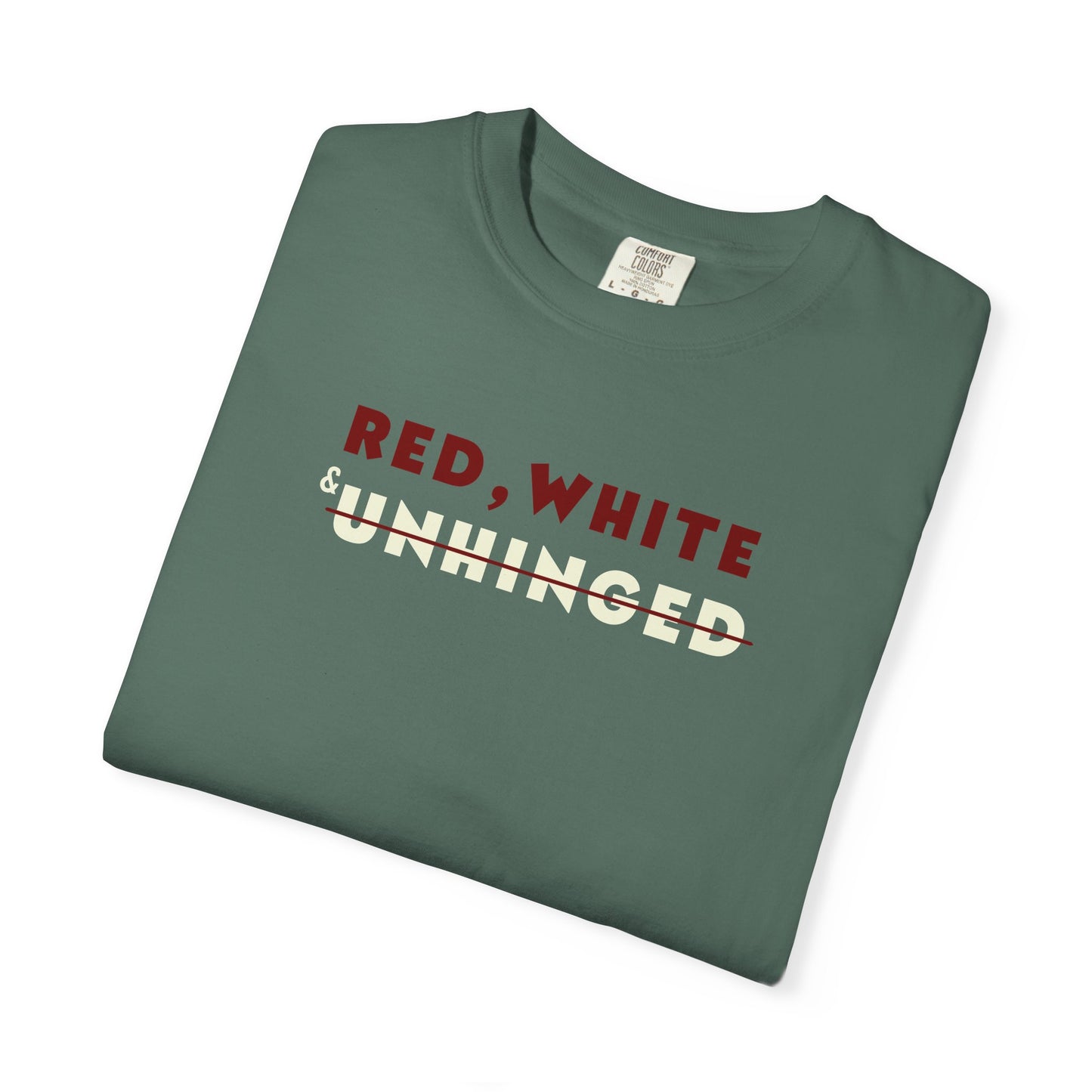 Red, White & Unhinged T-Shirt - Black