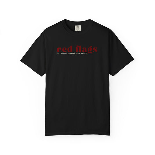 Red Flags Graphic T‑Shirt - Black