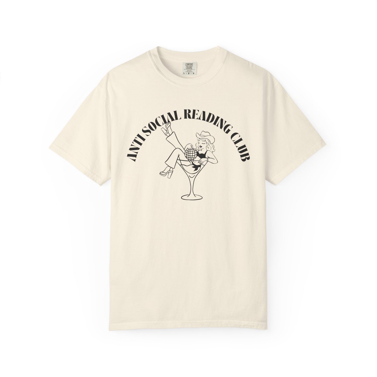 Anti-Social Reading Club T-Shirt — Ivory