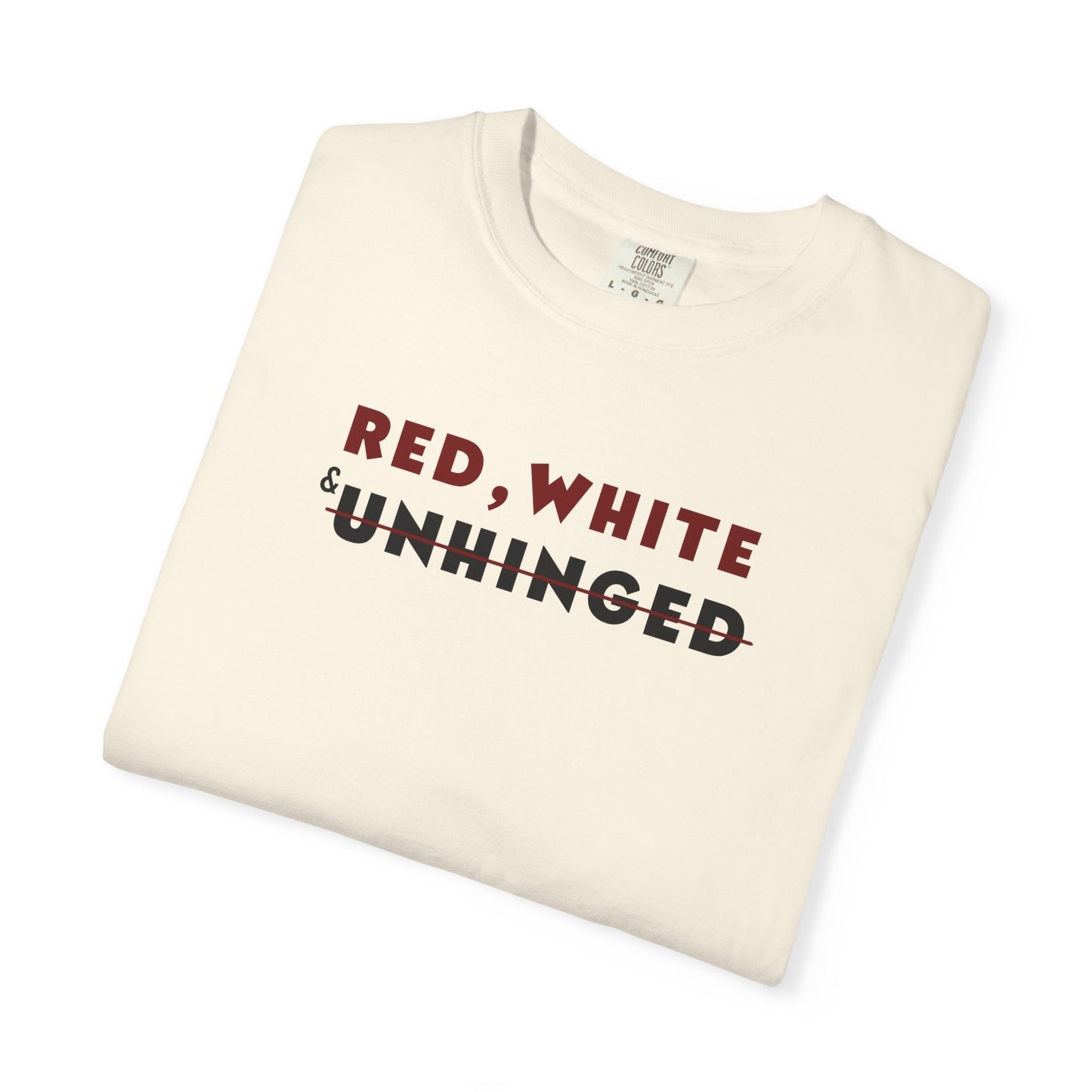 Red, White & Unhinged T-Shirt — Ivory