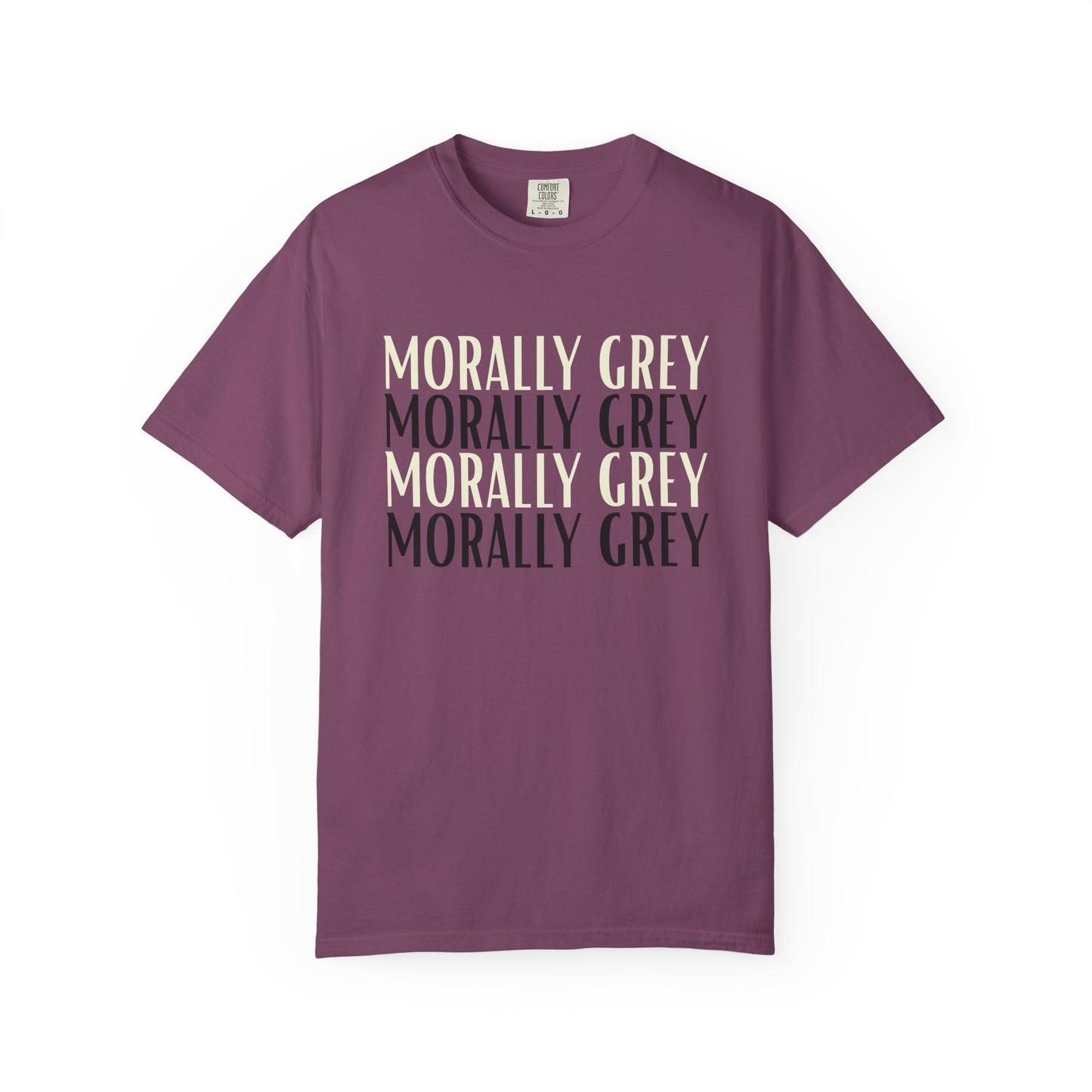 Morally Grey T-shirt - Berry