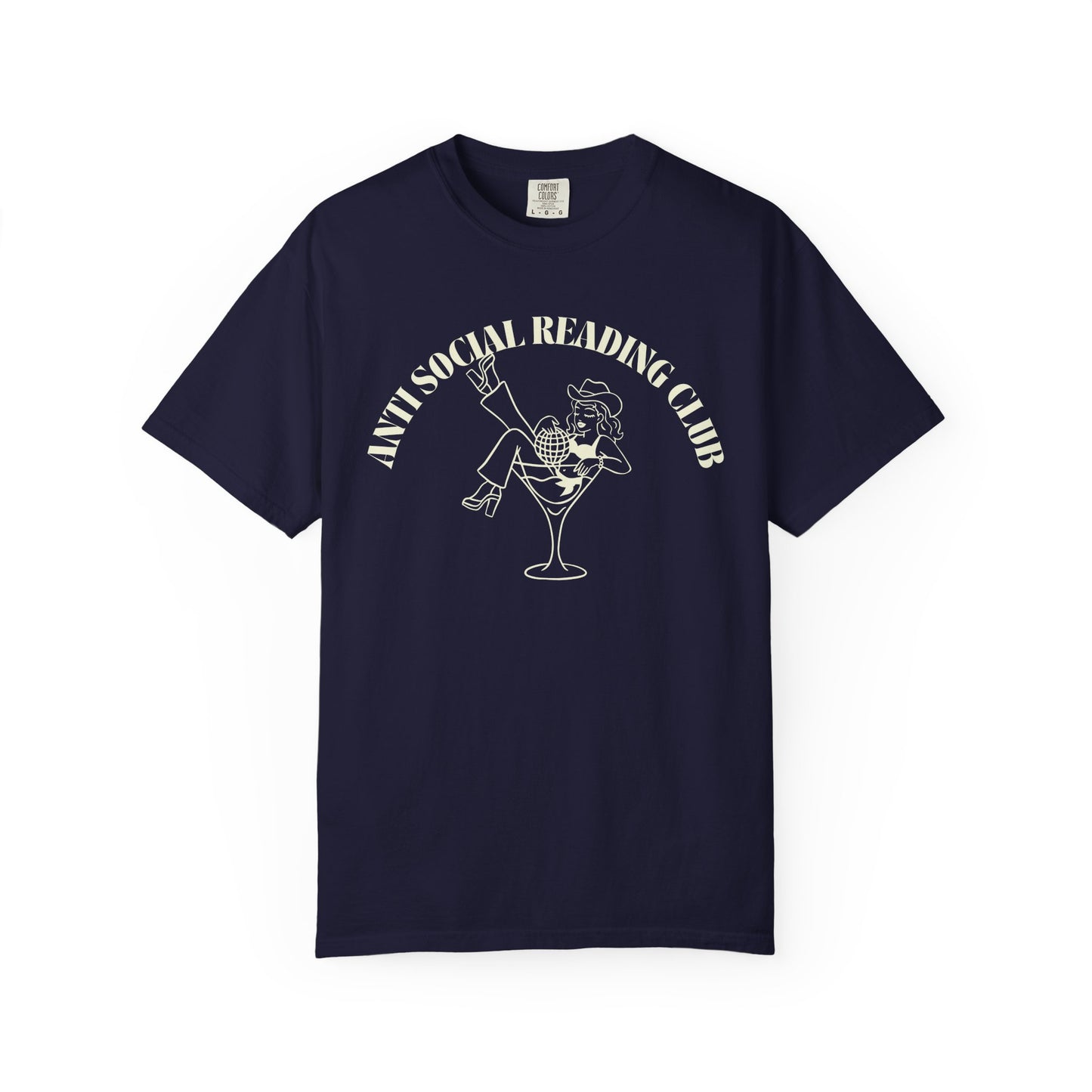 Anti-Social Reading Club T-Shirt — Navy
