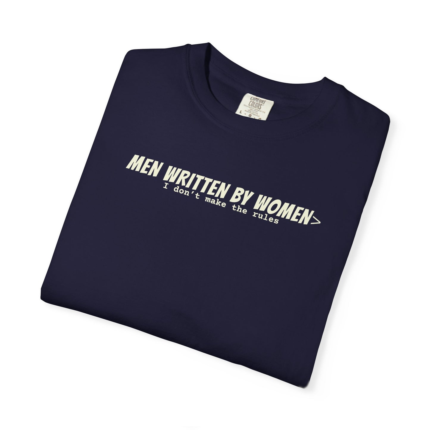 Men Written By Women T-shirt - Navy
