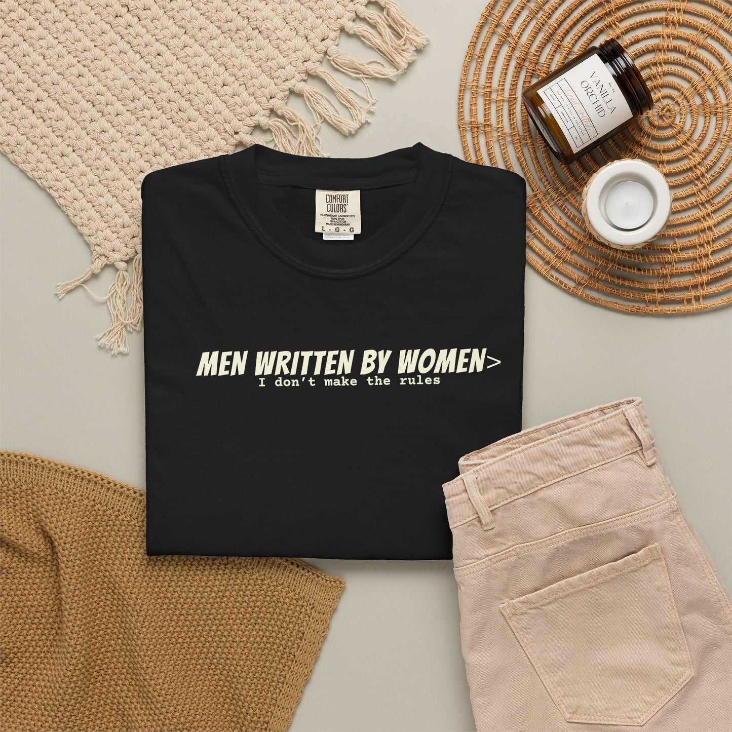 Men Written By Women T-shirt - Black