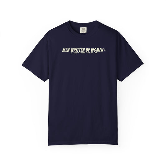 Men Written By Women T-shirt - Navy