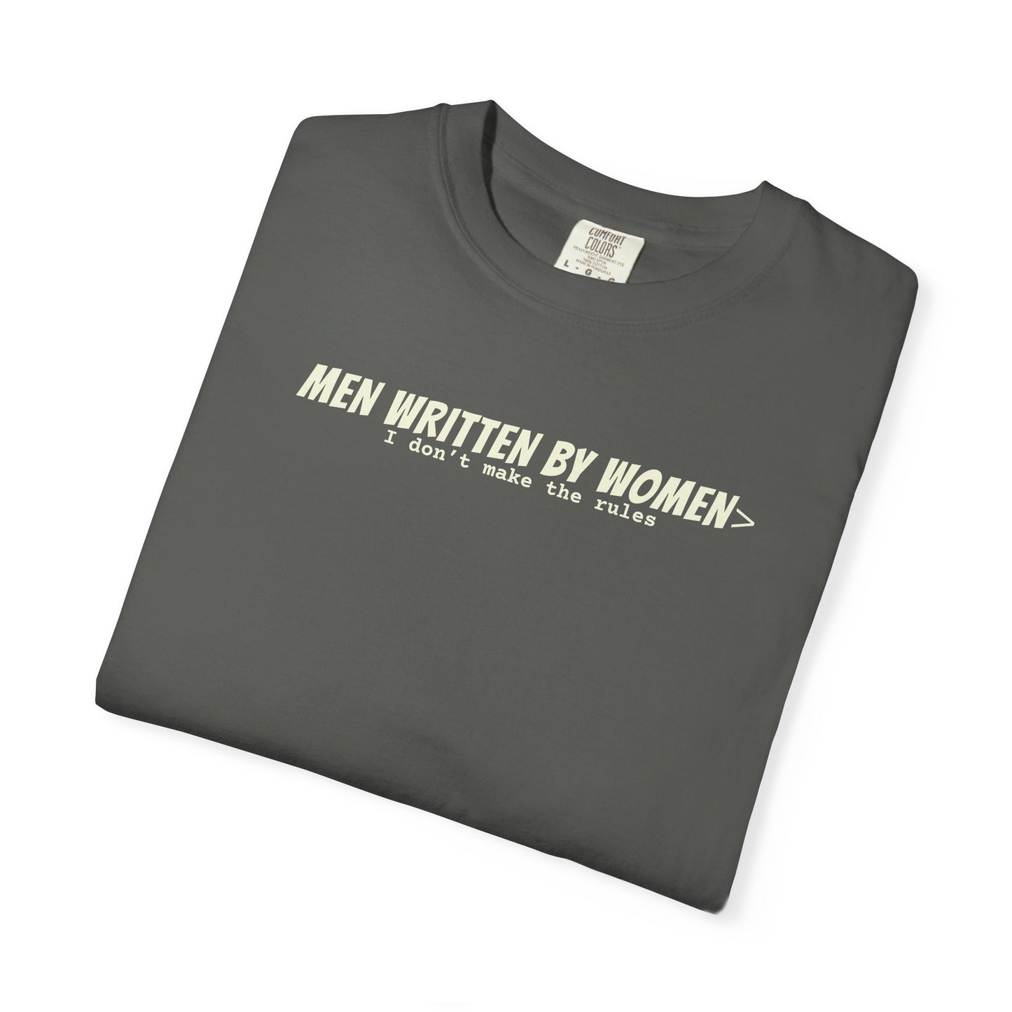Men Written By Women T-shirt - Pepper (Deep Grey)