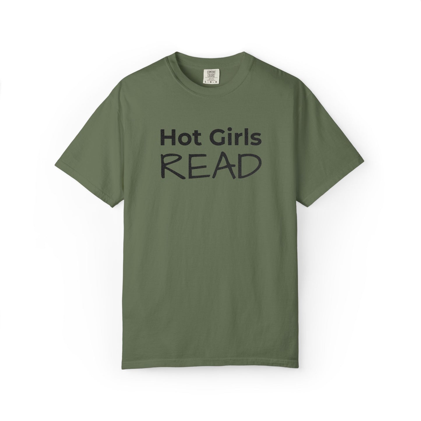 Hot Girls Read T-Shirt - Sage